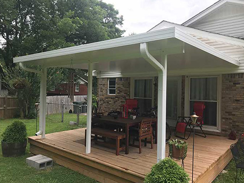 Custom Built Patio Covers In Memphis By Maclin Security Door - How Much Does It Cost To Install A Covered Patio