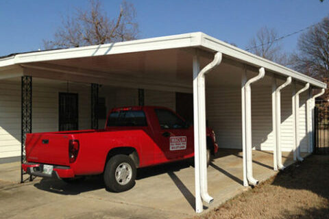 White Single Carport Cover in Memphis, TN