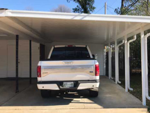 White Single Carport Cover in Memphis, TN