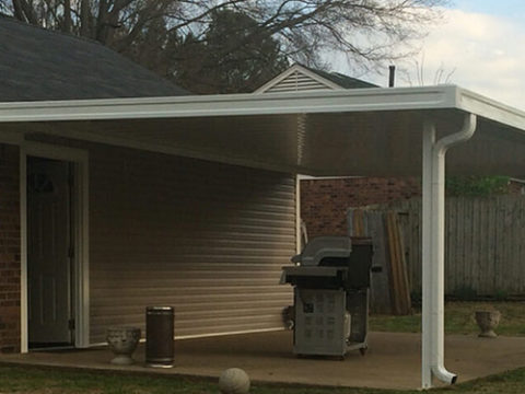 Ivory Flat Pan Patio Cover in Memphis, TN